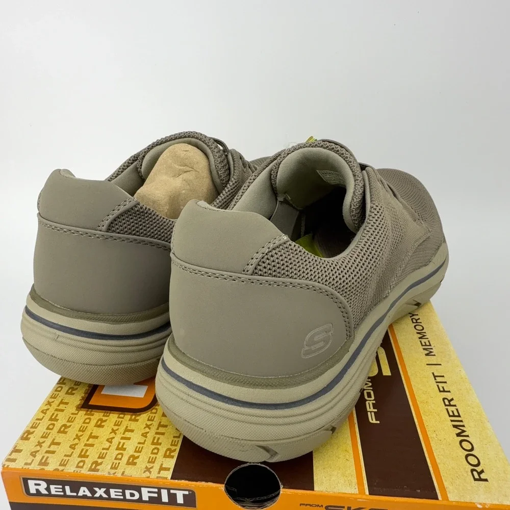 Skechers Expected 2.0 Marino Khaki Mens Memory Foam‎ Shoes Mens 9.5 NIB